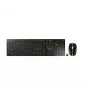 CHERRY DW 9100 SLIM Tastatur Maus inklusive Universal RF Wireless + Bluetooth QWERTZ Schweizer Schwarz