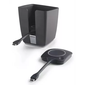 Barco Tray 2 x USB-C-Tasten Schwarz Kabelgebundene Schreibtisch-Konnektivität