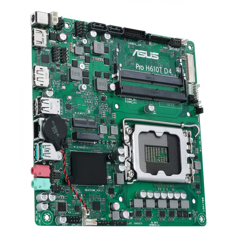 ASUS Pro H610T D4-CSM Intel H610 LGA 1700 Thin Mini ITX