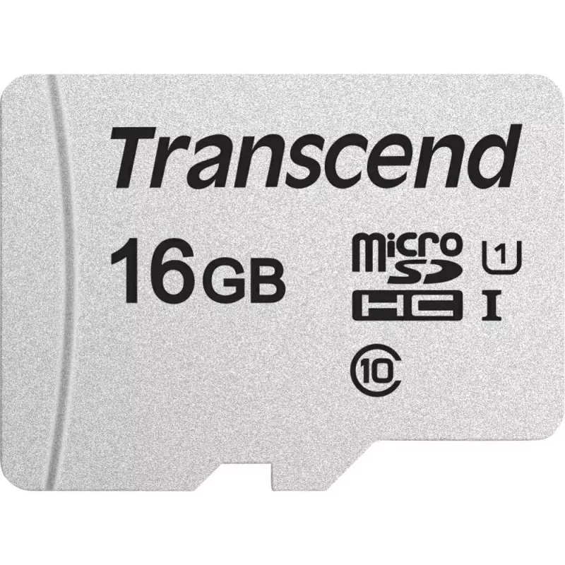 TRANSCEND Micro SDHC-Karte 300S 16 GB UHS-I U1 mit Adapter