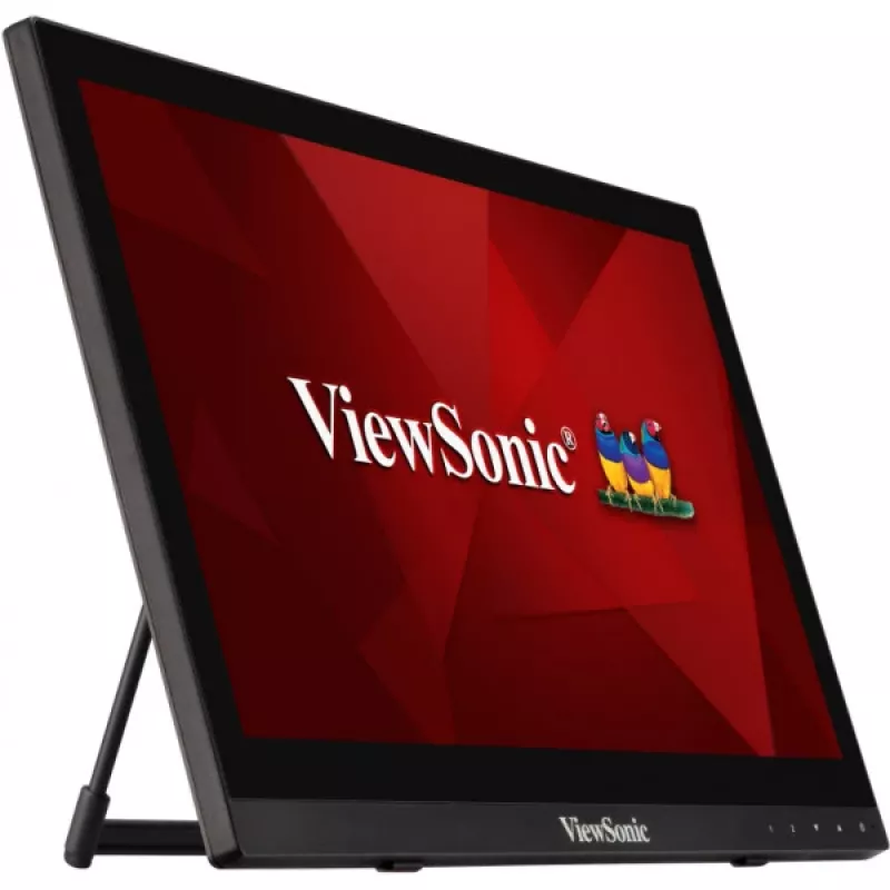 Viewsonic TD1630-3 Computer Monitor 39,6 cm (15,6 Zoll) 1366 x 768 Pixel HD LCD Touchscreen Multi-User Schwarz