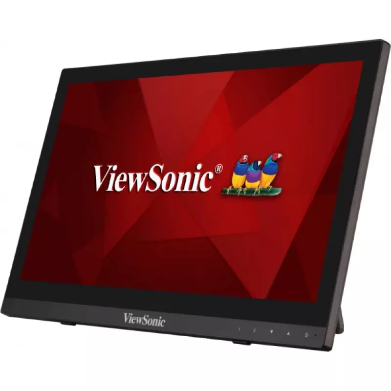 Viewsonic TD1630-3 Computer Monitor 39,6 cm (15,6 Zoll) 1366 x 768 Pixel HD LCD Touchscreen Multi-User Schwarz