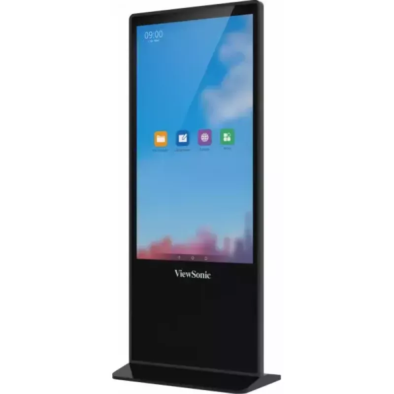 Viewsonic EP5542T Signage Display Totem Design 139,7 cm (55 Zoll) LED 450 cd/m² 4K Ultra HD Schwarz Touchscreen Android 8.0