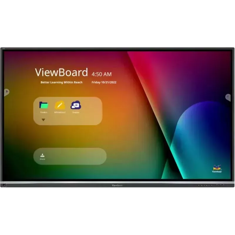 Viewsonic IFP7550-5F interaktives Whiteboard 190,5 cm (75 Zoll) 3840 x 2160 Pixel Touchscreen Schwarz HDMI