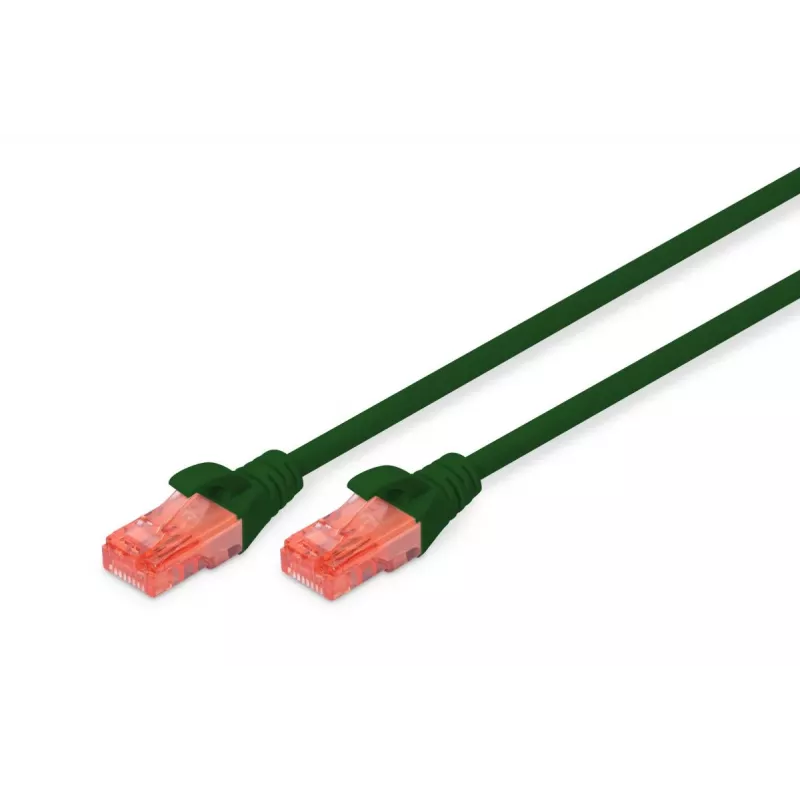 DIGITUS Patchkabel - CAT6 - U/UTP - Snagless - Cu - 0,25 m - Grün