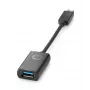 HP USB-C auf USB 3.0 Adapter, 0,1409 m, USB-C, USB 3.0, USB 3.2 Gen 1 (3.1 Gen 1), Schwarz