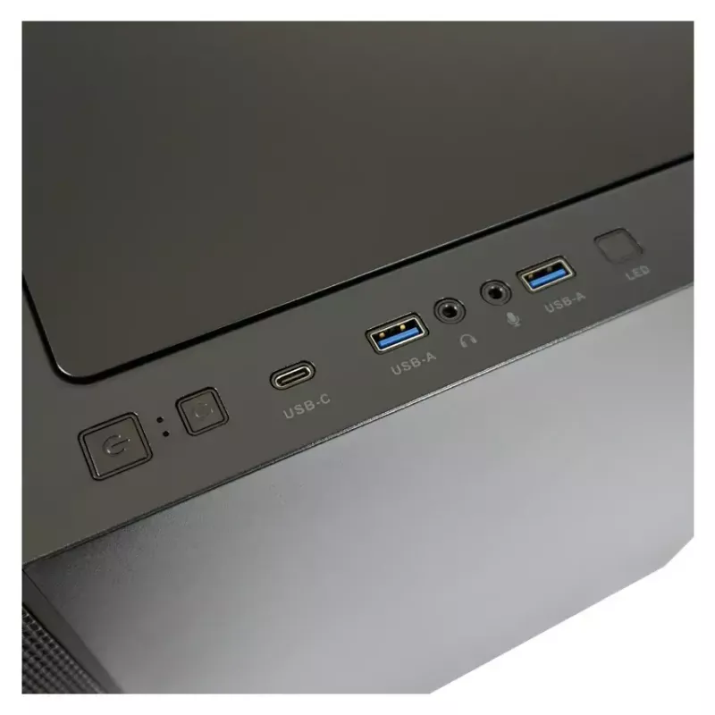 PC-Gehäuse LC-Power LC-8000B-ON Midi Tower Schwarz