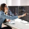 ALOGIC Desktop Monitor - Clarity Max Touch - 32in TouchScreen - 3840x2160 (4K UHD) mit USB-C Power Delivery und Webcam