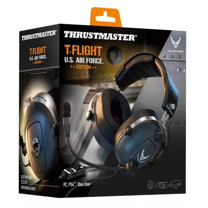 Thrustmaster T.Flight U.S. Air Force Edition kabelgebundenes Gaming-Headset, Schwarz