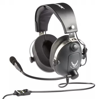 Thrustmaster T.Flight U.S. Air Force Kopfhörer Kabelgebunden Kopfband Luftfahrt/Flugverkehrskontrolle Schwarz, Grau