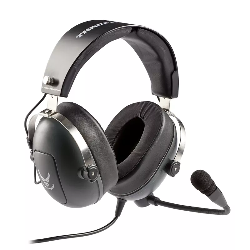 Thrustmaster T.Flight U.S. Air Force Kopfhörer Kabelgebunden Kopfband Luftfahrt/Flugverkehrskontrolle Schwarz, Grau