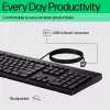 HP 125 Kabelgebundene Tastatur, Vollformat (100%), Kabelgebunden, USB, Schwarz