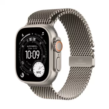 APPLE Watch Ultra 3 (2025) 5g 49mm Natural Titanium Case With Natural Titanium Milanese Loop M