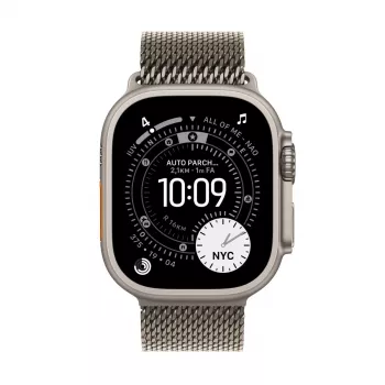 APPLE Watch Ultra 3 (2025) 5g 49mm Natural Titanium Case With Natural Titanium Milanese Loop M
