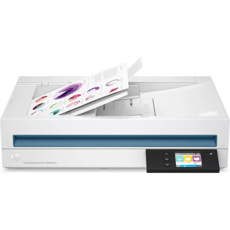 HP Scanjet Enterprise Flow N6600 fnw1 Flachbett- & ADF-Scanner 1200 x 1200 DPI A4 Weiß