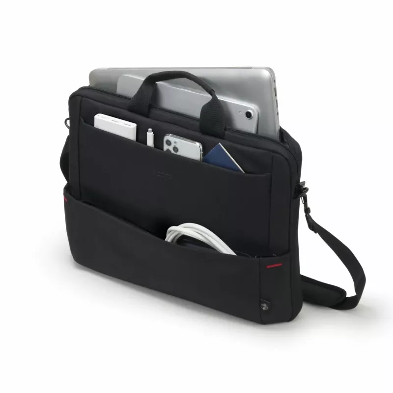 DICOTA Eco schlank Case Plus Base – Notebooktasche 13-15,6 Zoll - Schwarz / 300d RPET Polyester