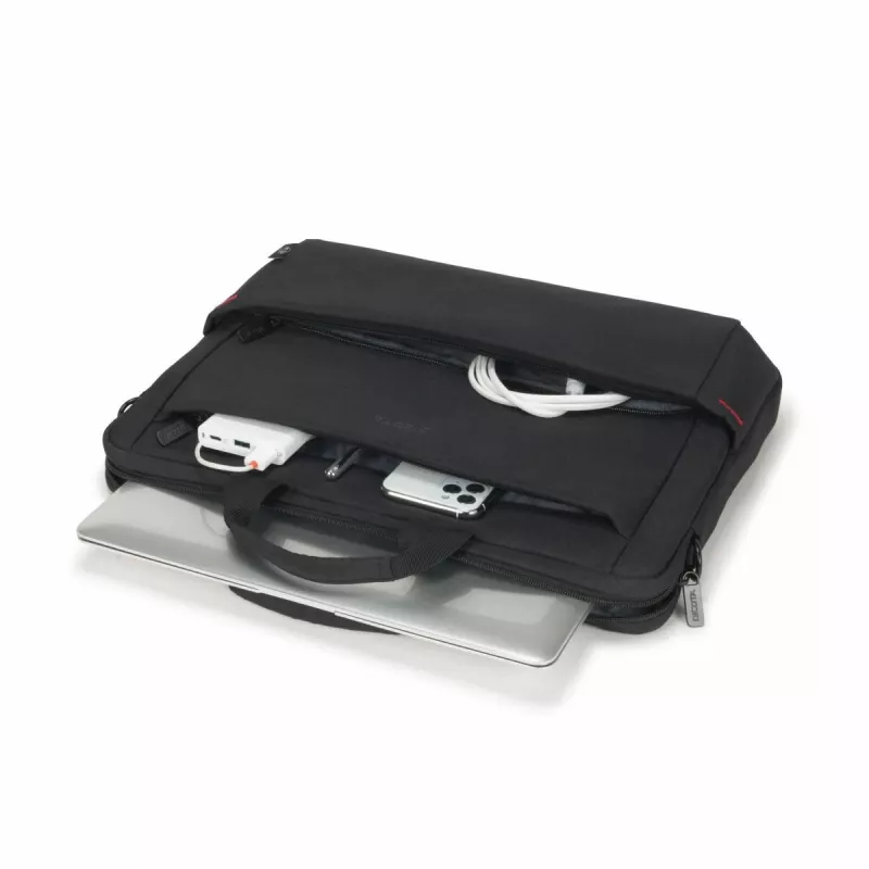 DICOTA Eco schlank Case Plus Base – Notebooktasche 13-15,6 Zoll - Schwarz / 300d RPET Polyester