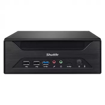 Shuttle XPC slim Barebone XH610 - S1700, Intel H610, 1xDP, 1xHDMI, 1x VGA, 2x COM (RS232), 2x LAN (2,5G und 1G), 1x slim 5,25 Zoll, 2x 3,5 Zoll, 2x M.2, 24/7 Dauerbetrieb