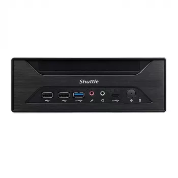 Shuttle XPC slim Barebone XH610 - S1700, Intel H610, 1xDP, 1xHDMI, 1x VGA, 2x COM (RS232), 2x LAN (2,5G und 1G), 1x slim 5,25 Zoll, 2x 3,5 Zoll, 2x M.2, 24/7 Dauerbetrieb