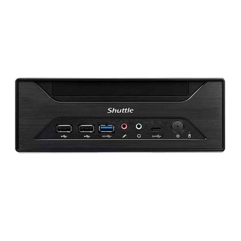 Shuttle XPC slim Barebone XH610 - S1700, Intel H610, 1xDP, 1xHDMI, 1x VGA, 2x COM (RS232), 2x LAN (2,5G und 1G), 1x slim 5,25 Zoll, 2x 3,5 Zoll, 2x M.2, 24/7 Dauerbetrieb