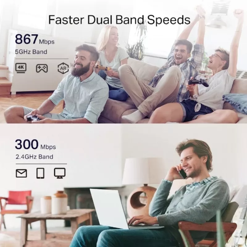 TP-Link RE335 Netzwerk-Repeater 867 Mbit/s Weiß