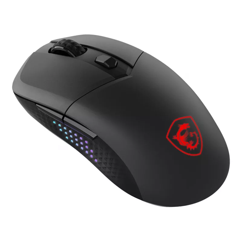 MSI VERSA 300 ELITE WIRELESS Maus Gaming Rechtshänder RF Wireless + Bluetooth + USB Typ-C Optisch 26000 DPI