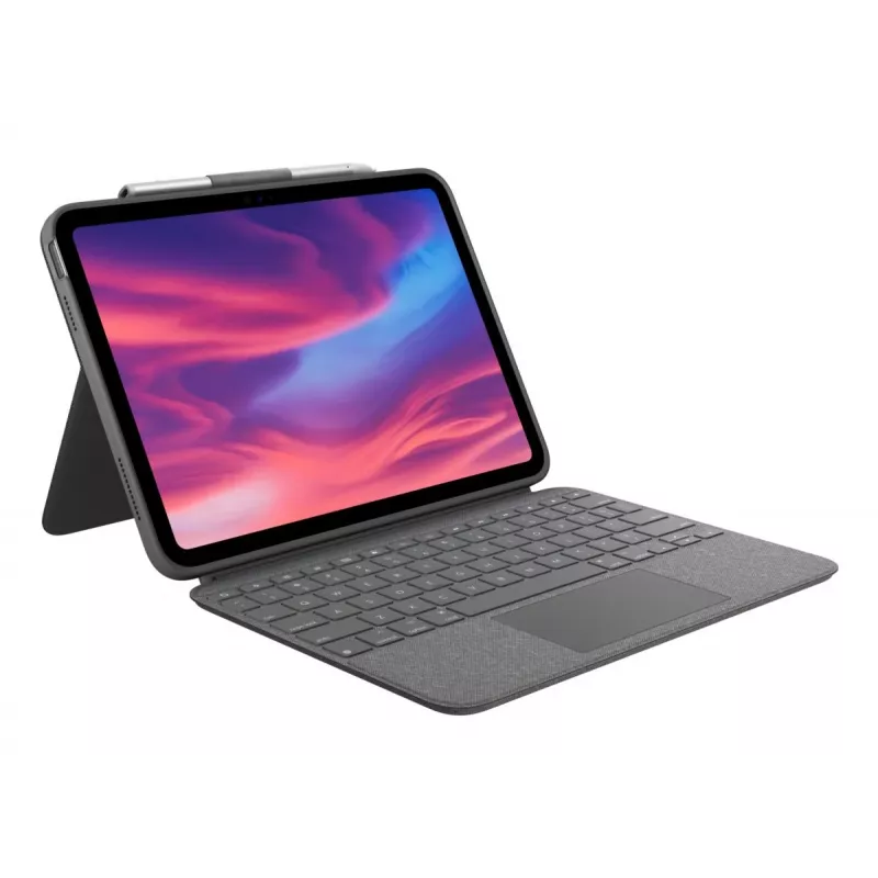 LOGITECH Combo Touch für iPad (10. Generation) - Oxford Grau - Qwerty UK