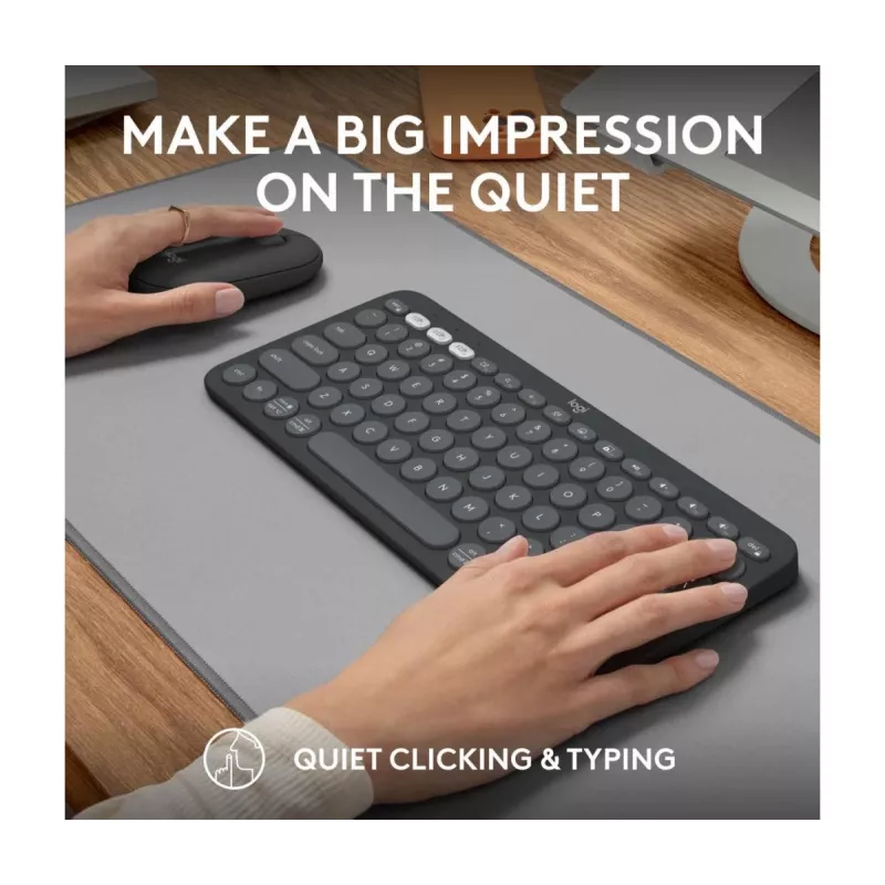 LOGITECH Pebble 2 Combo For Tonal Graphite Qwerty US