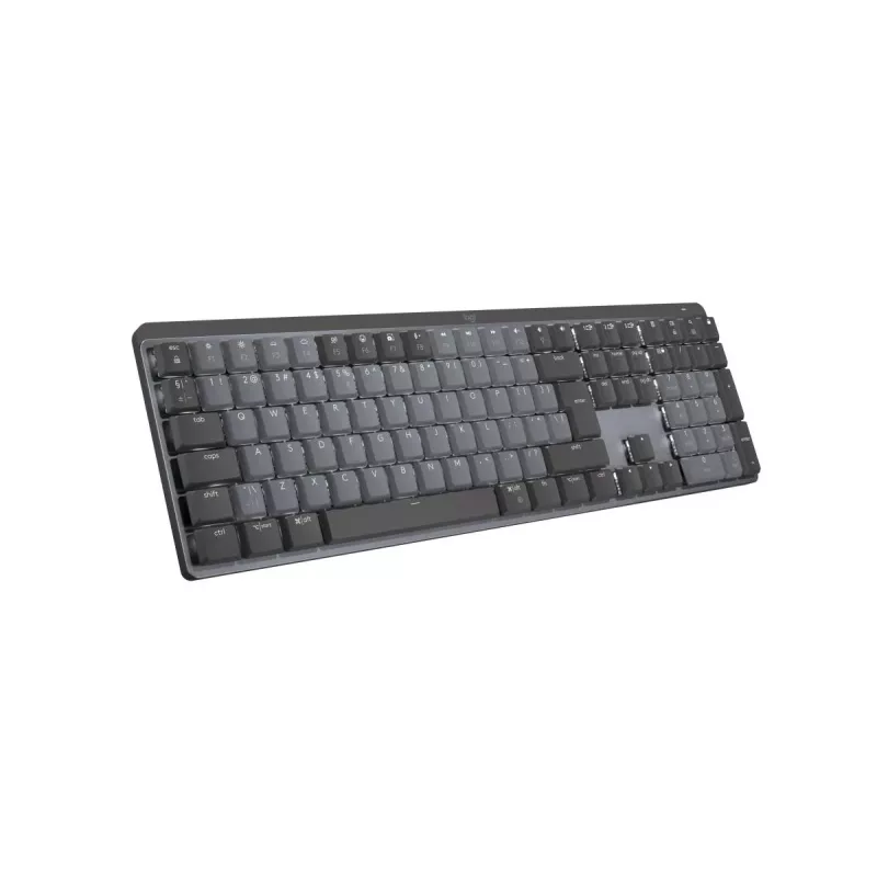 LOGITECH MX Mechanical Kabellose beleuchtete Performance-Tastatur – Graphite, US International, QWERTY, taktil, leise