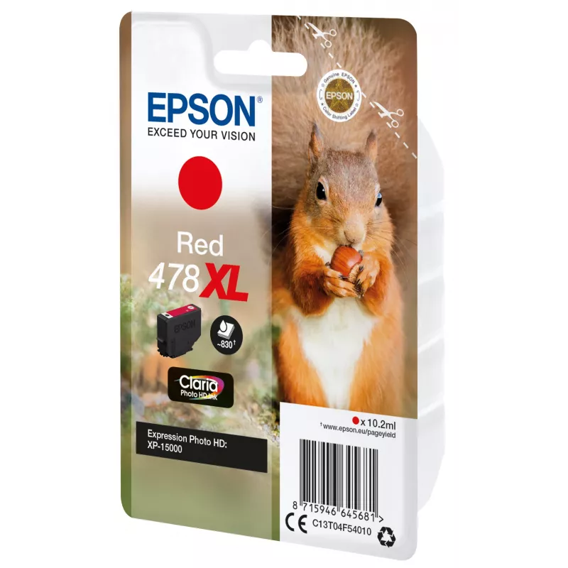 Epson Squirrel Einzelpackung Rot 478XL Claria Photo HD Tinte