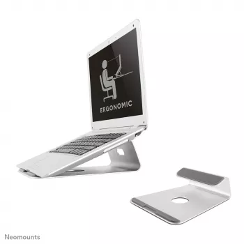 Neomounts NSLS025 Laptop-Ständer 10-17 Zoll - universal, Laptop-Ständer, Silber, Aluminium, 25,4 cm (10 Zoll), 43,2 cm (17 Zoll), 5 kg