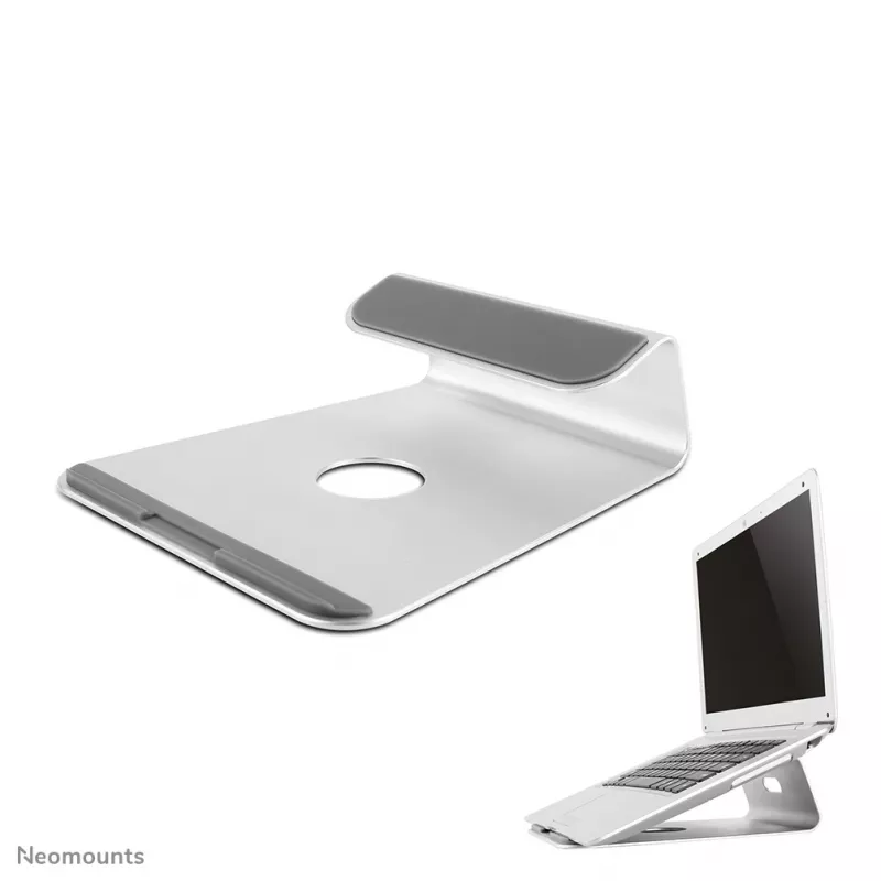 Neomounts NSLS025 Laptop-Ständer 10-17 Zoll - universal, Laptop-Ständer, Silber, Aluminium, 25,4 cm (10 Zoll), 43,2 cm (17 Zoll), 5 kg