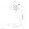 Neomounts FPMA-D850BLACK Monitorständer 10-27 Zoll, freistehend, 10 kg, 25,4 cm (10 Zoll), 68,6 cm (27 Zoll), 100 x 100 mm, Schwarz