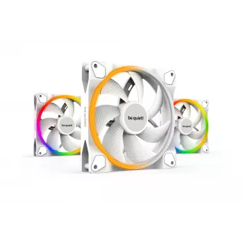 be quiet! Light Wings White | 140mm PWM Dreierpack Gehäuselüfter 14 cm 3 Stück
