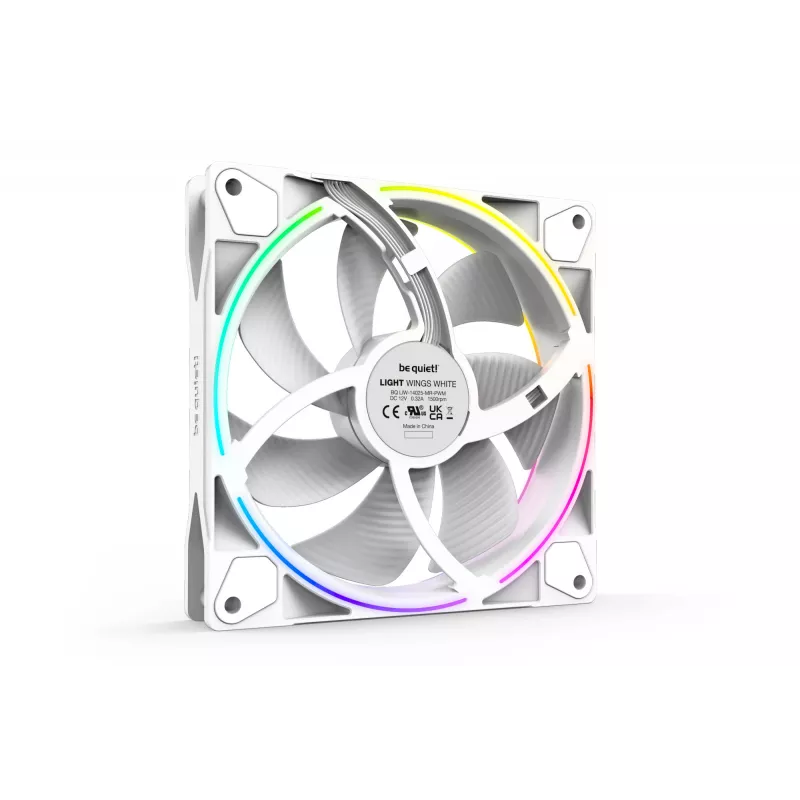 be quiet! Light Wings White | 140mm PWM Dreierpack Gehäuselüfter 14 cm 3 Stück