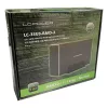 LC-POWER Lc-35u3-raid-2, Externes 2-fach 3.5-Zoll-Festplattengehäuse mit RAID, Aluminium, Schwarz