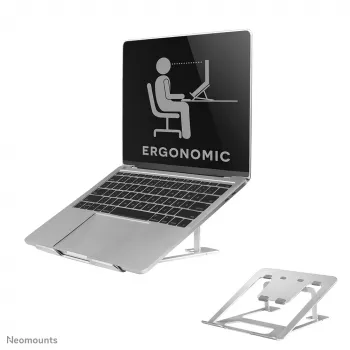 Neomounts NSLS085SILVER Laptopständer 10–17 Zoll – faltbar – kompakt – universal