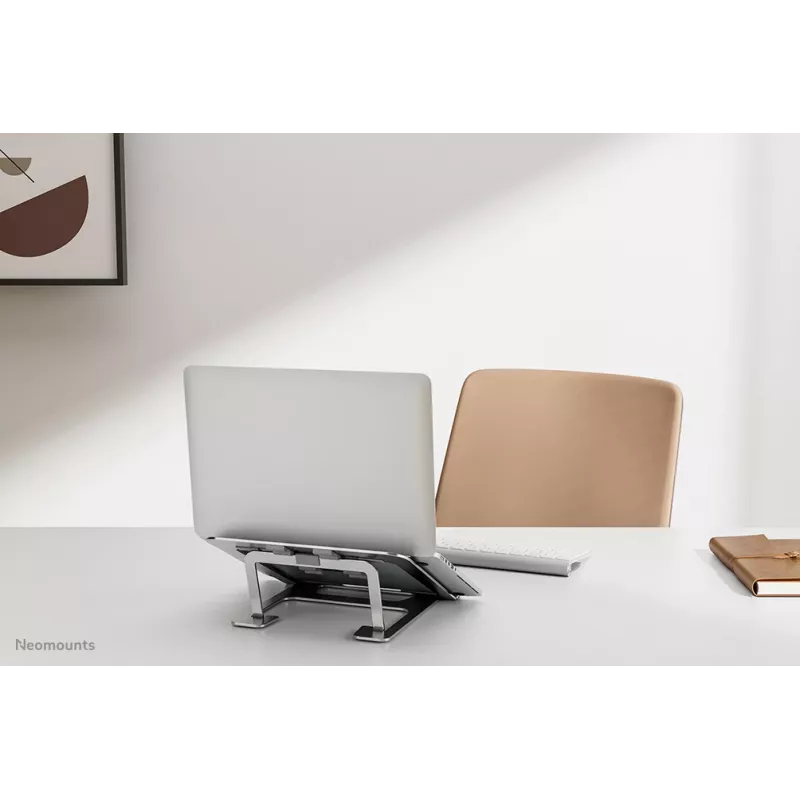 Neomounts NSLS085SILVER Laptopständer 10–17 Zoll – faltbar – kompakt – universal