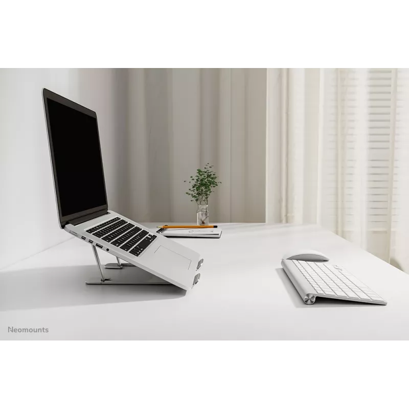 Neomounts NSLS085SILVER Laptopständer 10–17 Zoll – faltbar – kompakt – universal