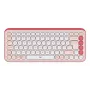 LOGITECH Wireless Tastatur - Pop Icon Keys - Rose & Off White Qwerty Uk