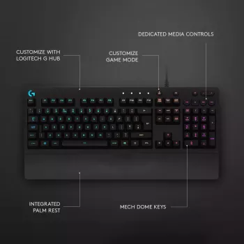 Gaming-Tastatur Logitech G G213 Prodigy Full-size RGB LED Kabelgebunden