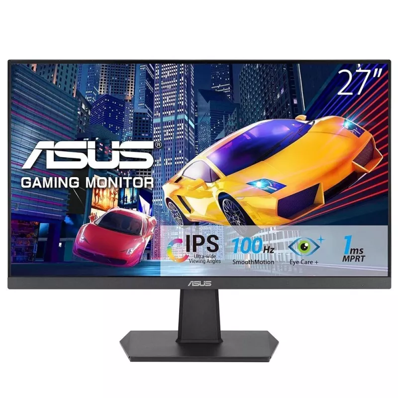 27 Zoll ASUS VA27EHF IPS LCD Monitor, Full HD 1920x1080, 1 ms, 178° Betrachtungswinkel, VESA, Schwarz