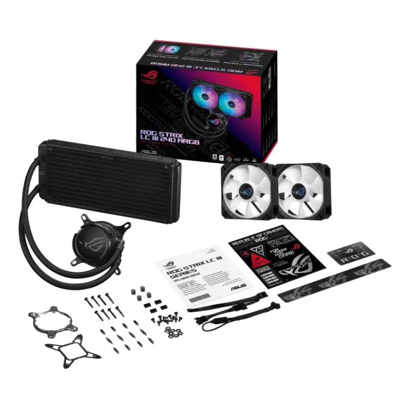 ASUS ROG Strix LC III 240 ARGB Prozessor Flüssigkeitskühlsystem 12 cm Schwarz