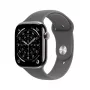 APPLE Watch Series 11 GPS + Cellular 42mm natürliches Titangehäuse mit Stone Grey Sport Armband M/L