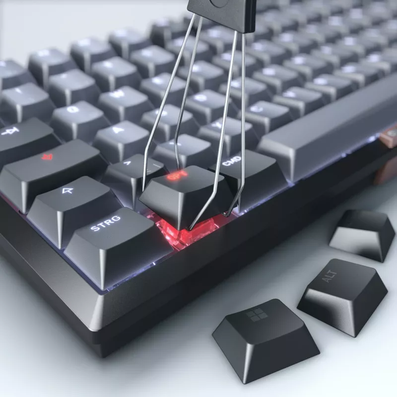CHERRY KW 300 MX Tastatur Home USB + Bluetooth QWERTZ Deutsch Schwarz, Kupfer, Grau