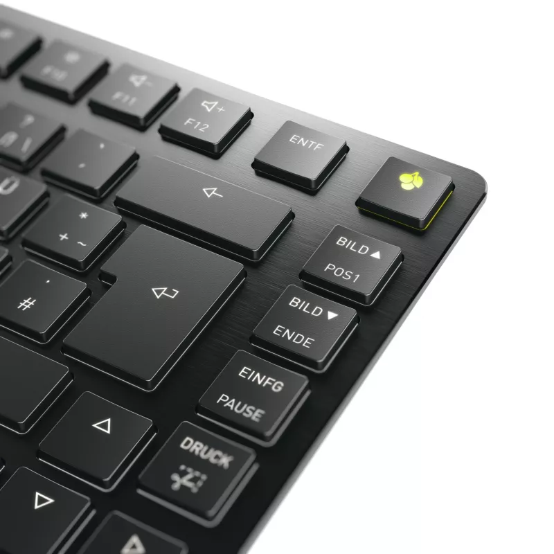 CHERRY KW X ULP 2.0 MINI Tastatur Home/Office USB + RF Wireless + Bluetooth QWERTZ Deutsch Schwarz