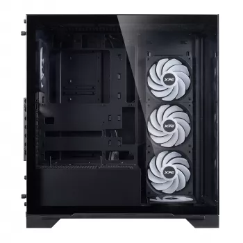 XPG INVADER X BTF MID-TOWER-Gehäuse Schwarz, Midi Tower, PC, Schwarz, ATX, micro ATX, Mini-ATX, SPCC, Temperglas, 17,5 cm