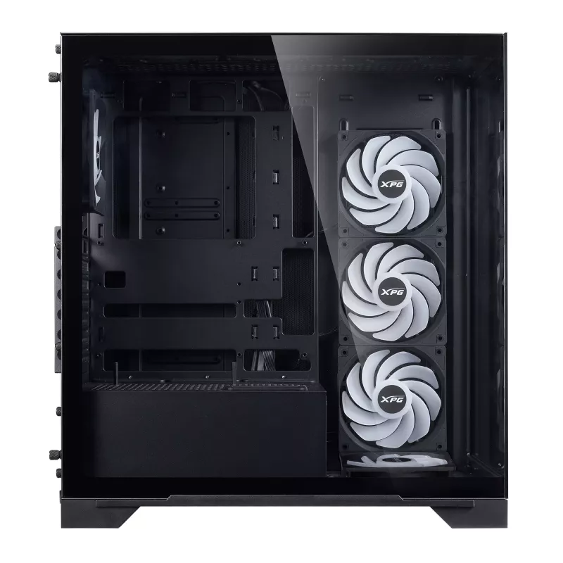XPG INVADER X BTF MID-TOWER-Gehäuse Schwarz, Midi Tower, PC, Schwarz, ATX, micro ATX, Mini-ATX, SPCC, Temperglas, 17,5 cm