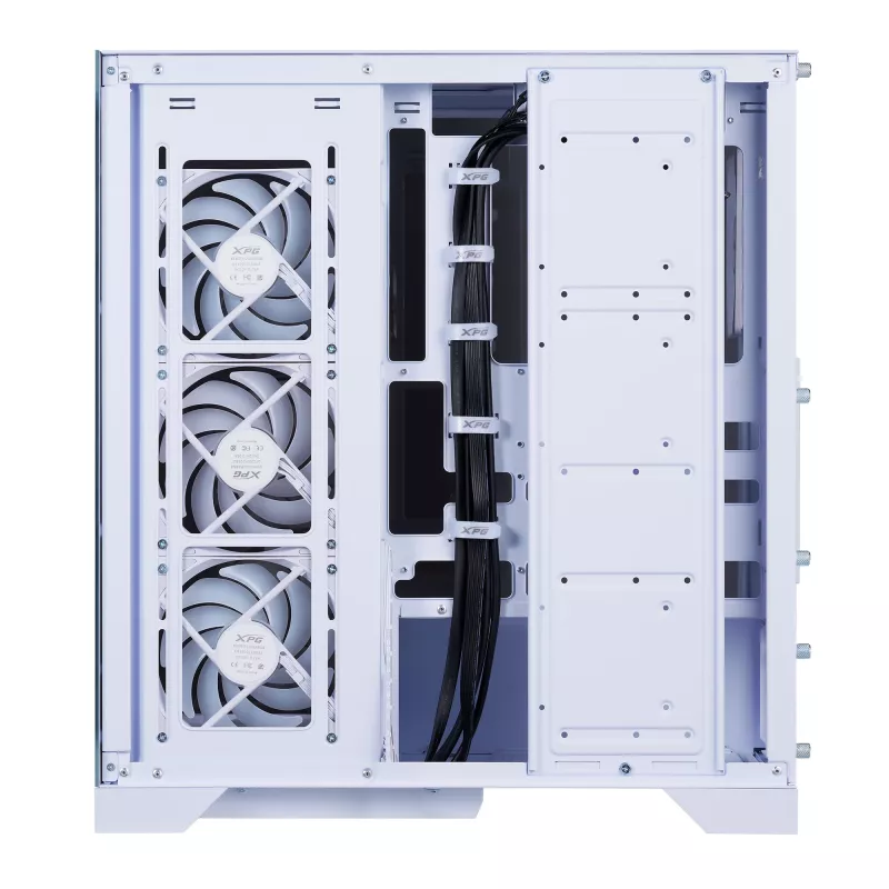 XPG INVADER X BTF MID-TOWER-GEHÄUSE Weiß, Midi-Tower, PC, Weiß, ATX, micro ATX, Mini-ATX, SPCC, Temperglas, 17,5 cm