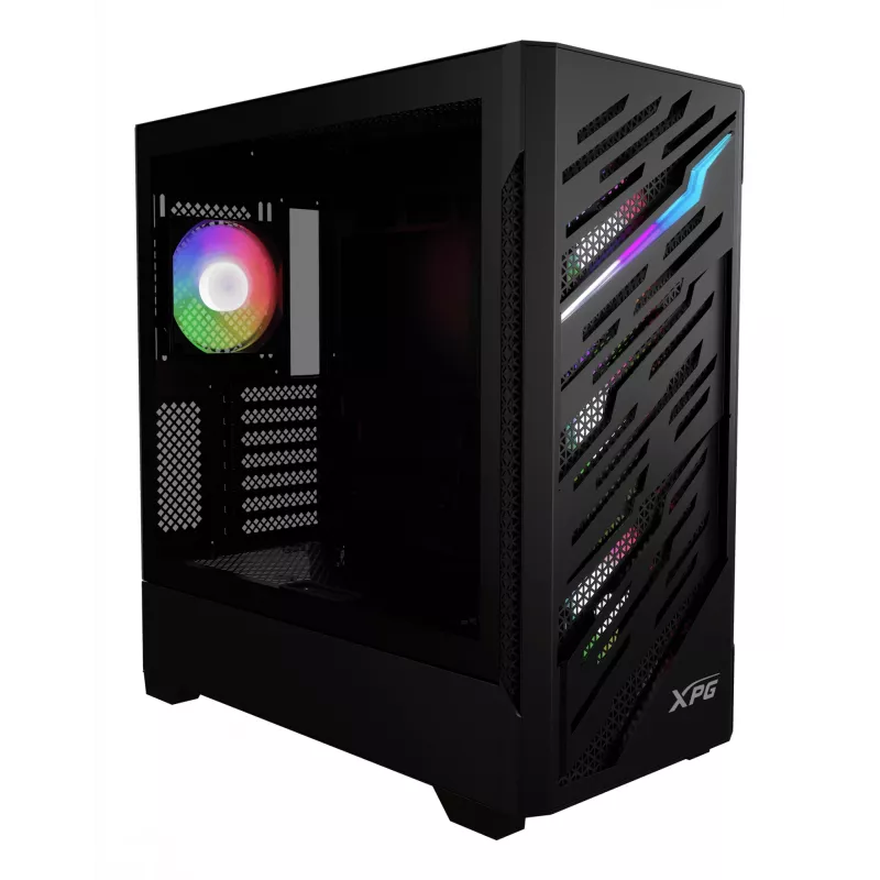 XPG STARKER AIR BTF Mid-Tower Schwarz, Midi Tower, PC, Schwarz, ATX, EATX, micro ATX, Mini-ITX, SPCC, Tempered Glass, Gaming